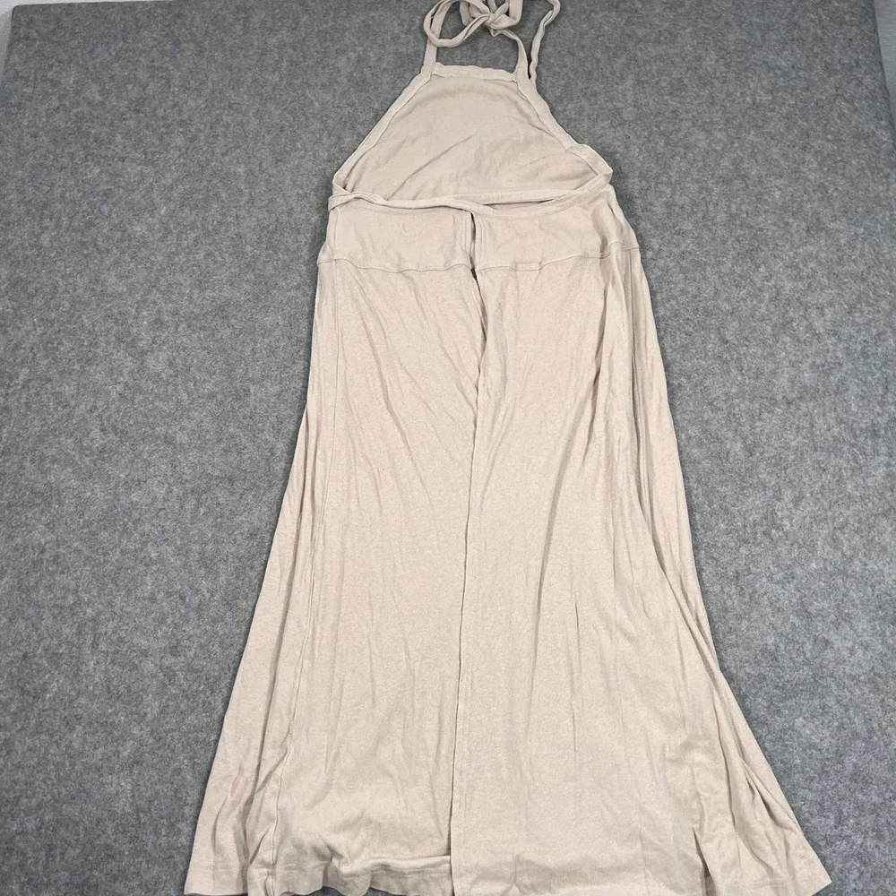 Free People FP Beach Beige Cooper Midi Wrap Halter Dress Women's Size XS - Picture 4 of 10